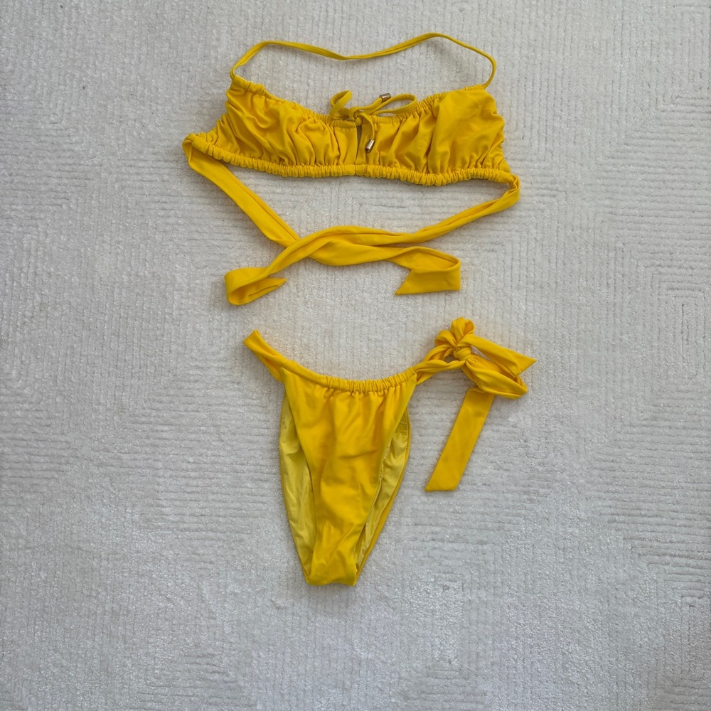 Blackbough Yellow Bikini Set